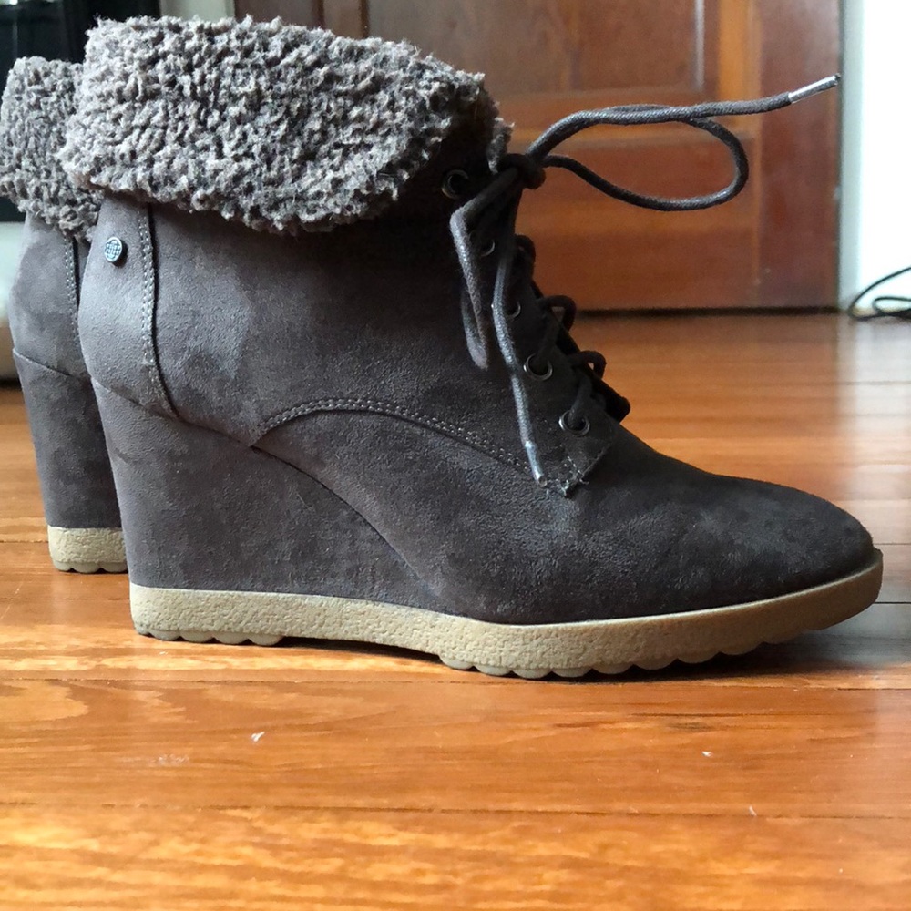 Chocolate brown booties